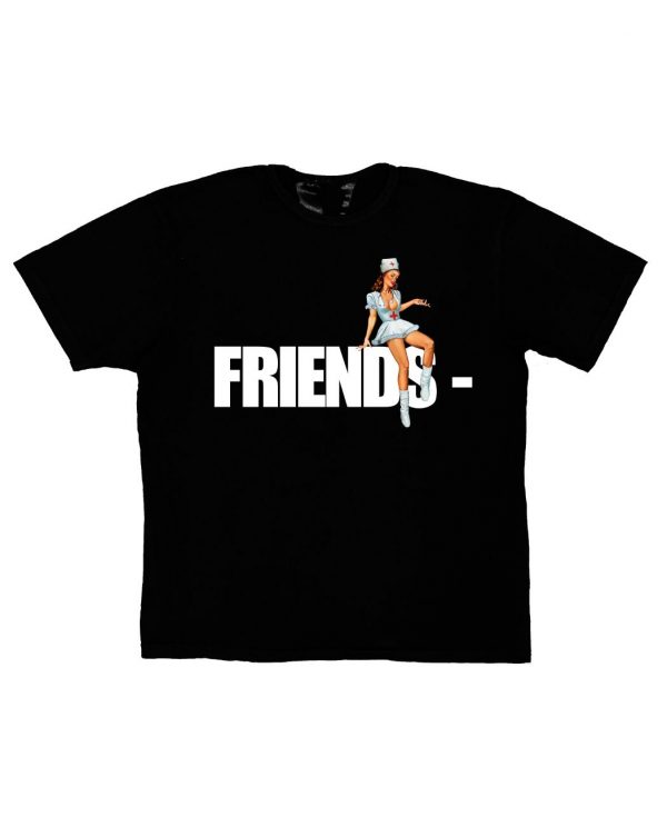 FRIENDS – Pin Up T-Shirt – Black