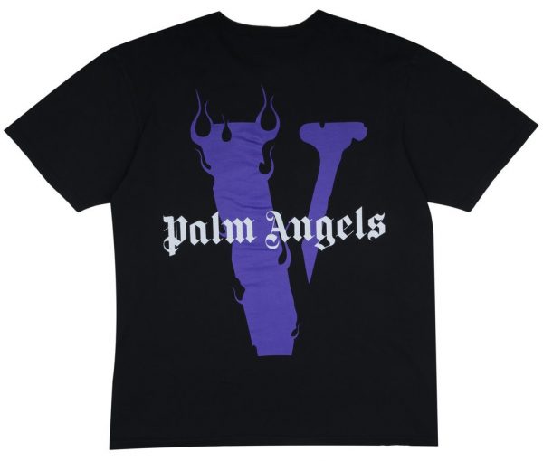 Vlone x Palm Angels T-Shirt Black-Purple