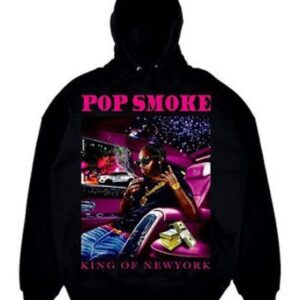 Vlone x Pop Smoke King Of NY Hoodie - Black