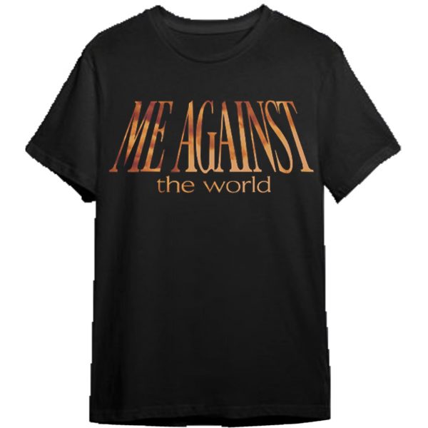 Vlone x Tupac ME AGAINST the world Black T-Shirt